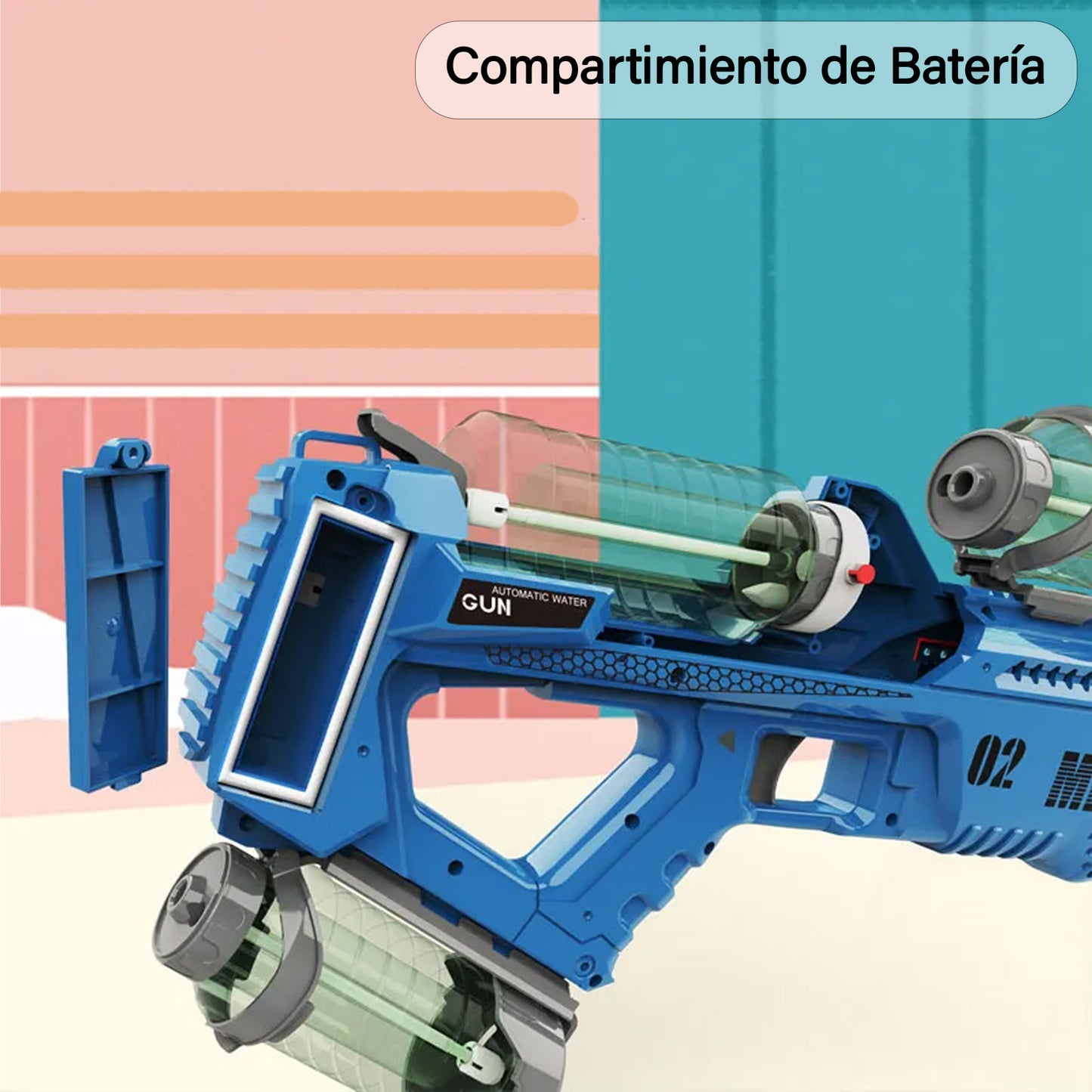 Pistola Eléctrica De Agua Con Luces Para Niños