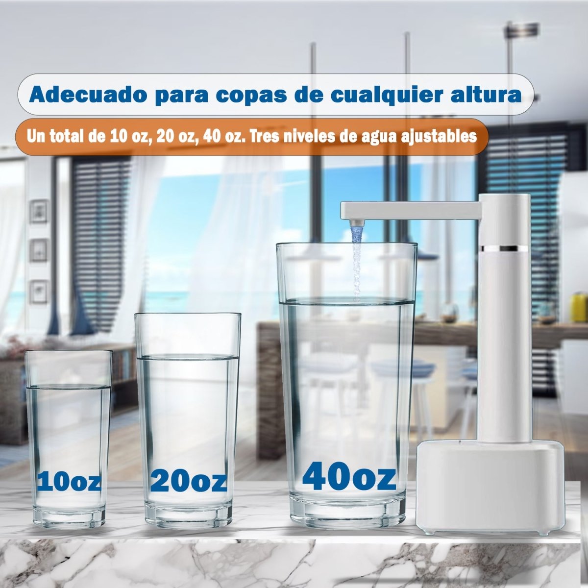 Dispensador de Agua Eléctrico Inteligente Automático De Mesa - Camaleon